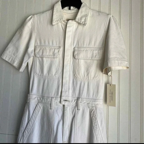 Citizens of Humanity Size 6 Miki Jumpsuit in White Willow NEW!